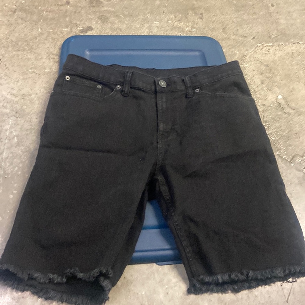 Black Jean Shorts